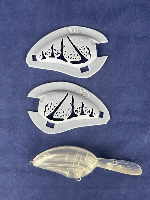 3D Stencil for 2 3/4&quot; flat Side Deep Diver Crankbait - (Little John 70 ko)