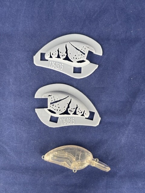 3D Stencil for 2 1/4&quot; Flat Side Shallow Diver Crankbait - (Little John 50 ko)