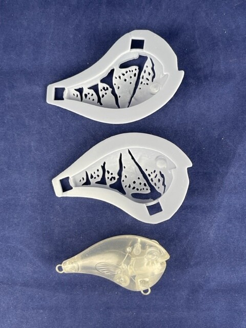 3D Stencil for 3&quot; Deep Diver Crankbait - DT20 Knock Off
