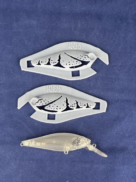 3D Stencil for 3 1/4&quot; Shallow Diver Minnow