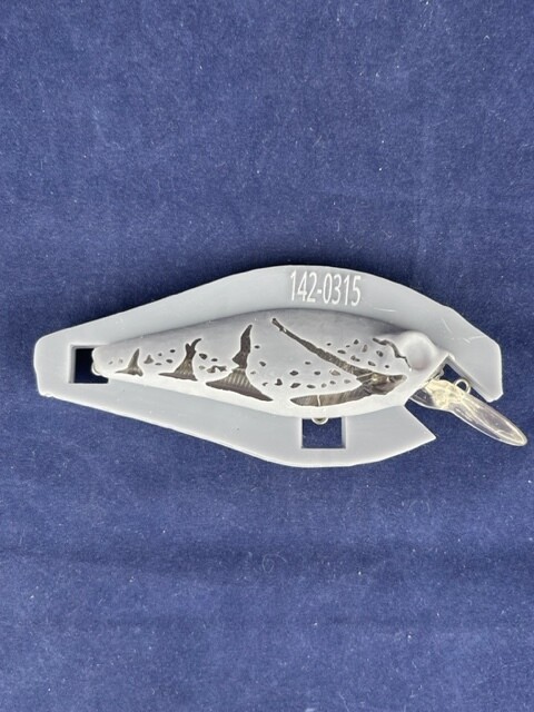 3D Stencil for 3 1/4&quot; Shallow Diver Minnow