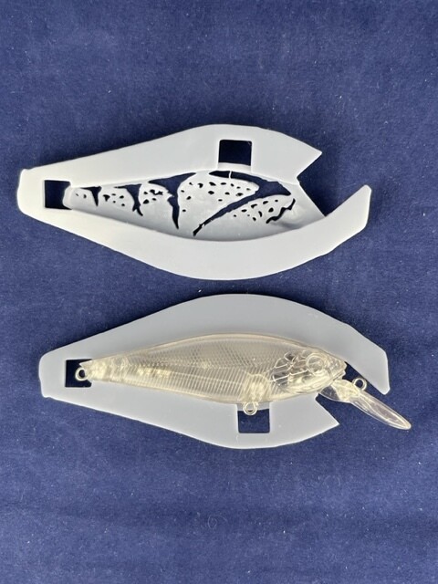 3D Stencil for 3 1/4&quot; Shallow Diver Minnow
