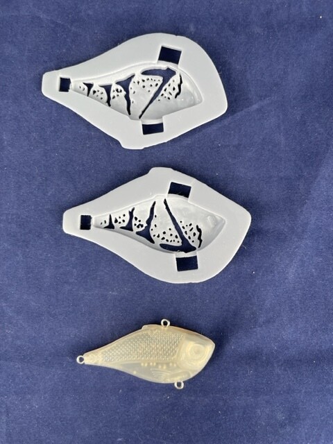 3D Stencil for 2 1/2&quot; Lipless Shad - 60mm Rippin&#39; Rap Knock Off