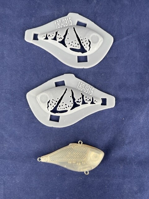3D Stencil for 2 1/2&quot; Lipless Shad - 60mm Rippin&#39; Rap Knock Off