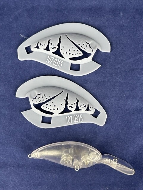 3D Stencil for 2 3/4&quot; Medium Diver Crankbait- Norman Little N Knock Off