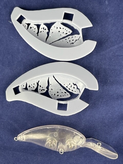 3D Stencil for 2 3/4&quot; Medium Diver Crankbait- Norman Little N Knock Off