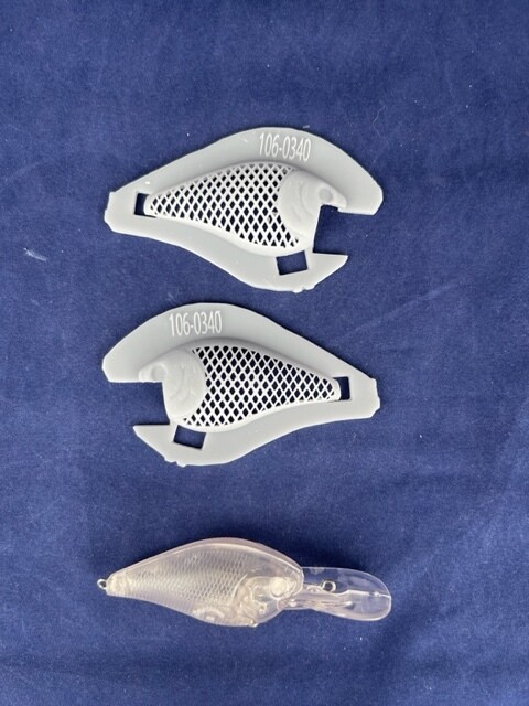 3D Stencil for 2 1/2&quot; Shallow Diver Crankbait - Knock off LC 1.5 DD