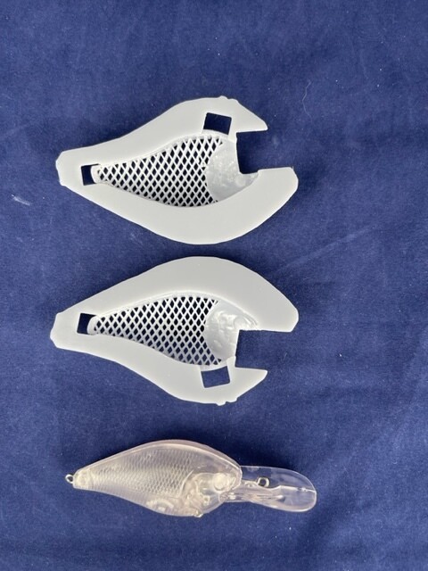 3D Stencil for 2 1/2&quot; Shallow Diver Crankbait - Knock off LC 1.5 DD
