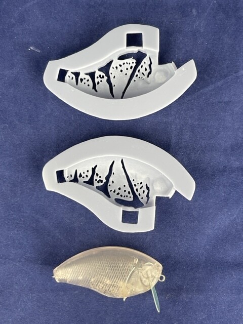 3D Stencil for 2 1/2&quot; Wake Shallow Diver Crankbait