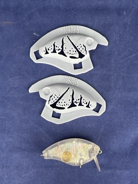 3D Stencil for 2 1/2&quot; Shallow Diver Crankbait - Evergreen Combat Knock Off