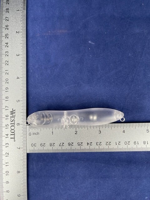 Stencil for 4&quot; Peanut Topwater Bait / Danger Noodle Popper