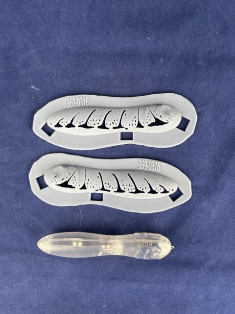 Stencil for 4&quot; Peanut Topwater Bait / Danger Noodle Popper