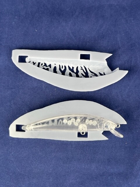 3D Stencil for 3 1/2&quot; Shallow Diver Minnow