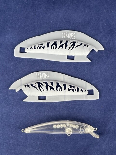 3D Stencil for 3 1/2&quot; Shallow Diver Minnow