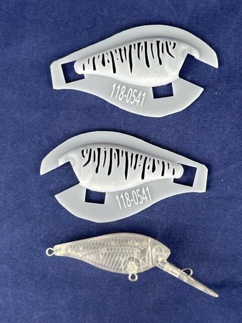 3D Stencil for 2 1/4&quot; Medium Diver Minnow