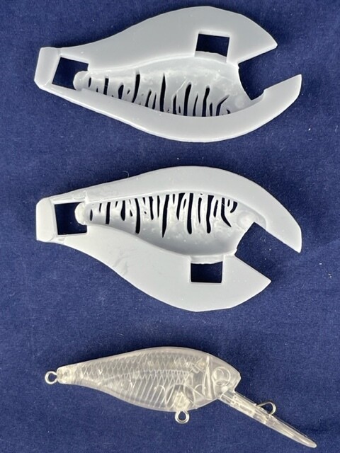3D Stencil for 2 1/4&quot; Medium Diver Minnow