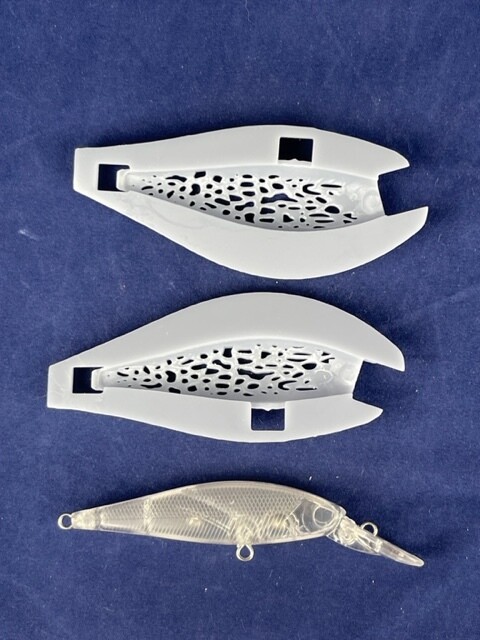 3D Stencil for 3 1/4&quot; Shallow Diver Minnow