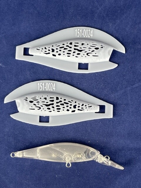 3D Stencil for 3 1/4&quot; Shallow Diver Minnow