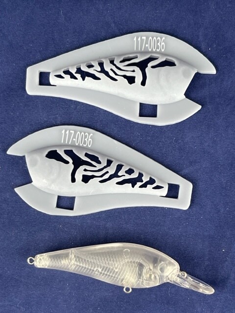 3D Stencil for 3&quot; Shallow Diving Minnow