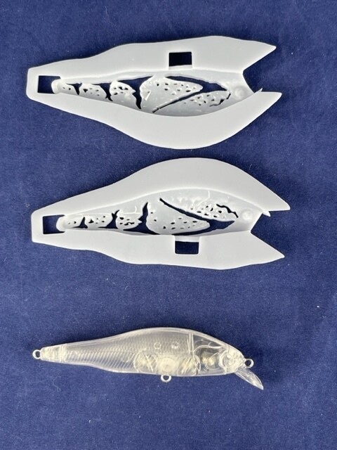 3D Stencil for 3 1/4&quot; Shallow Diving Minnow