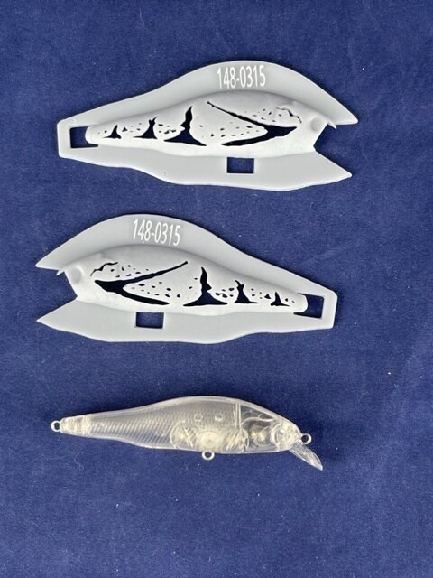 3D Stencil for 3 1/4&quot; Shallow Diving Minnow
