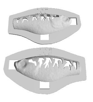 3D Stencil for 3 1/4&quot; Plopper, Patterns: 121-0107 Natural Shapes