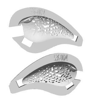 3D Stencil for SPRO RK 55 Crawler Knock Off - 2.25&quot;, Patterns: 536-0024 Crappie