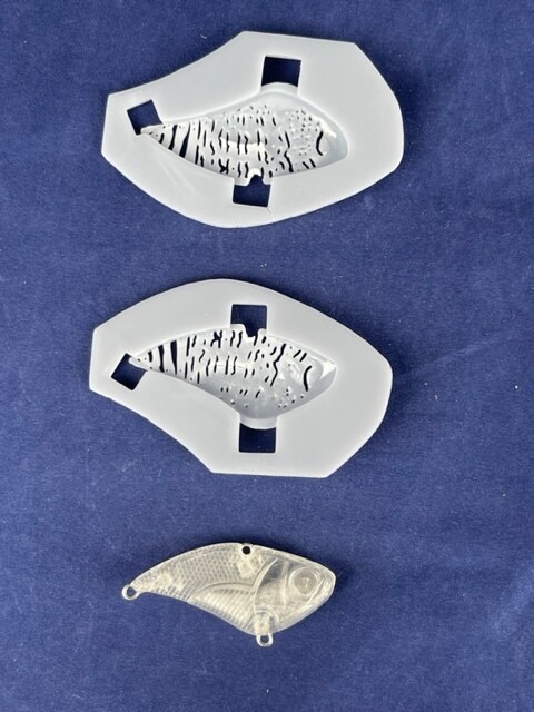 3D Stencil for 2&quot; Lipless Razorback Extra Thin Back