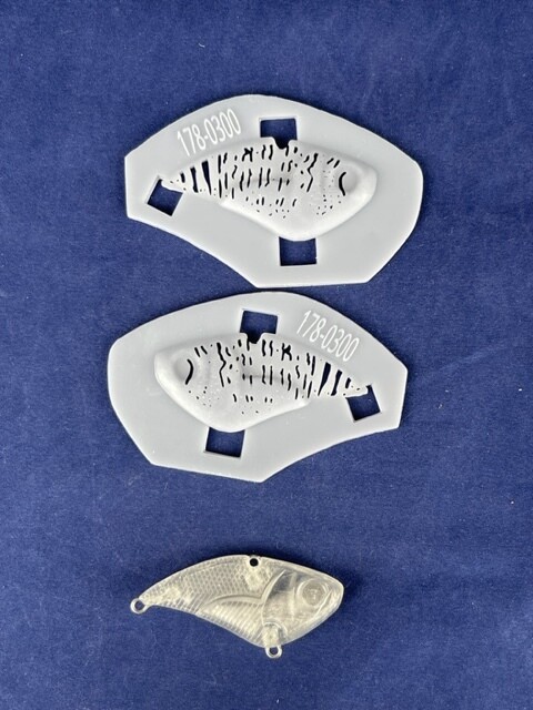 3D Stencil for 2&quot; Lipless Razorback Extra Thin Back