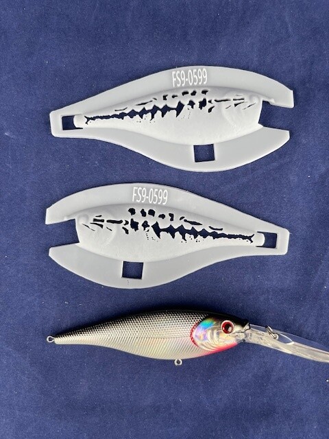 3D Stencil for - Berkley Flicker Shad - #9 Crankbaits Original Lure