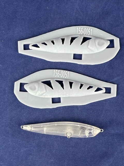 3D Stencil for 3 1/4&quot; Lipless Minnow