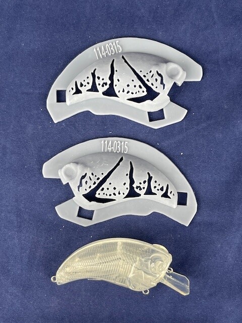 3D Stencil for 2 3/4&quot; Shallow Diver Crankbait &quot;Deps Evoke 2.0 &quot; Knock Off