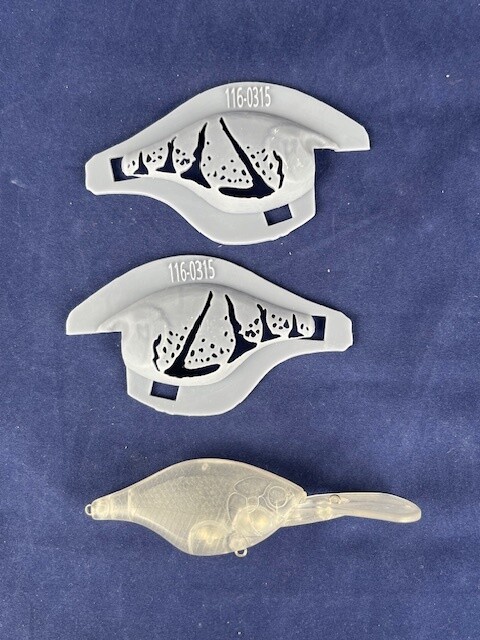 3D Stencil for 3&quot; Bluegill Deep Diver Crankbait