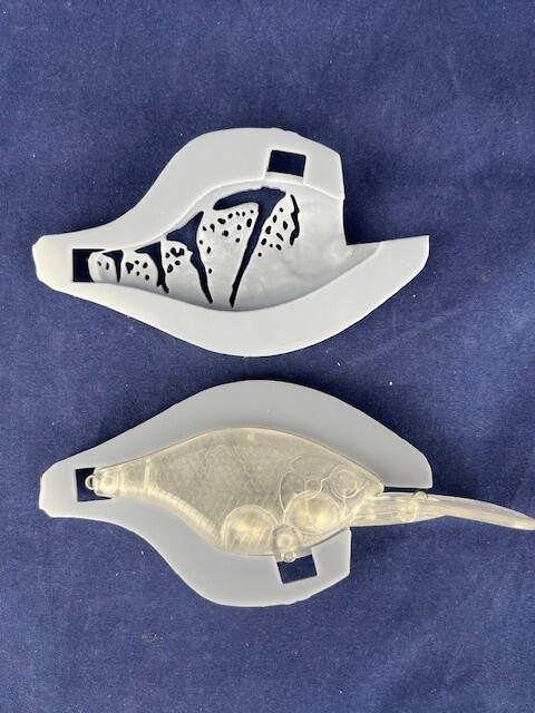 3D Stencil for 3&quot; Bluegill Deep Diver Crankbait