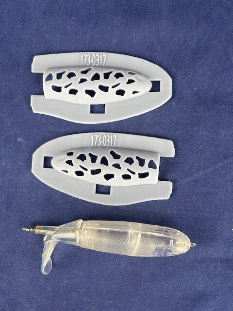 3D Stencil 4&quot; Plopper Minnow (Angry Eye)