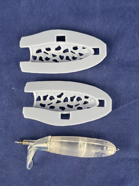 3D Stencil 4&quot; Plopper Minnow (Angry Eye)
