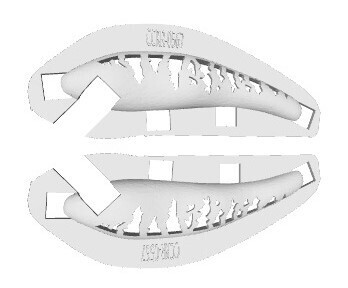 3D Stencil for - Original Cotton Cordell - Ripplin&#39; Redfin, Patterns: CCRR-0567 Walleye