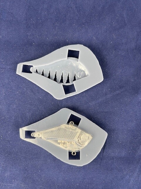 3D Stencil for 2&quot; Lipless Shad - 50mm Rippin&#39; Rap Knock Off