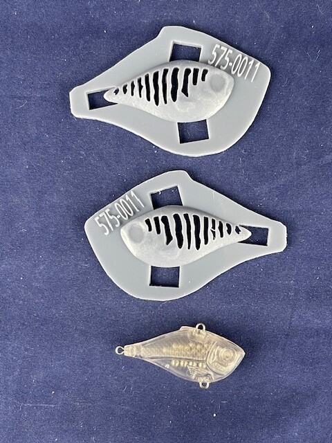 3D Stencil for 1.25&quot; Lipless Shad - 30mm Rippin&#39; Rap Knock Off