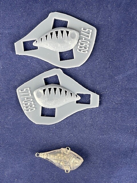 3D Stencil for 1.75&quot; Lipless Shad - 40mm Rippin&#39; Rap Knock Off