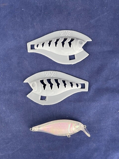 3D Stencil for - 3&quot; Shallow Diver Minnow