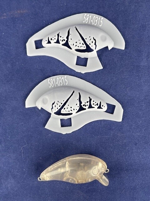 3D Stencil for - 2.25&quot; Shallow Diver Crankbait - Knock Off of Manns Baby 1 Minus.