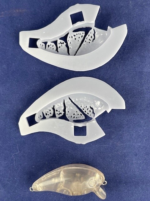 3D Stencil for - 2.25&quot; Shallow Diver Crankbait - Knock Off of Manns Baby 1 Minus.