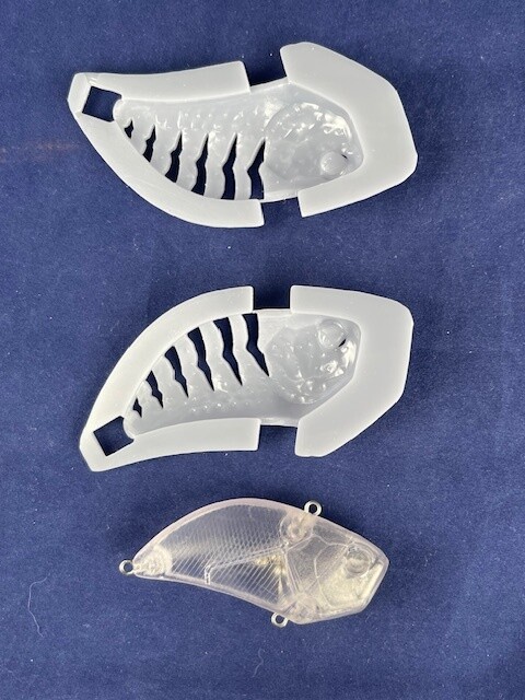 3D Stencil for - 2 5/8&quot; .75oz Lipless Vibration Blank Knock Off of Duo Realis Vibration Apex