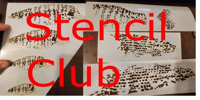 Lurebuild.com Stencil Club Membership   FLAT STENCILS SHIPPING INCLUDED.