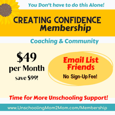Creating Confidence Membership - Email Friends*