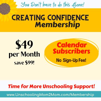 Creating Confidence Membership - for Calendar Subscribers
