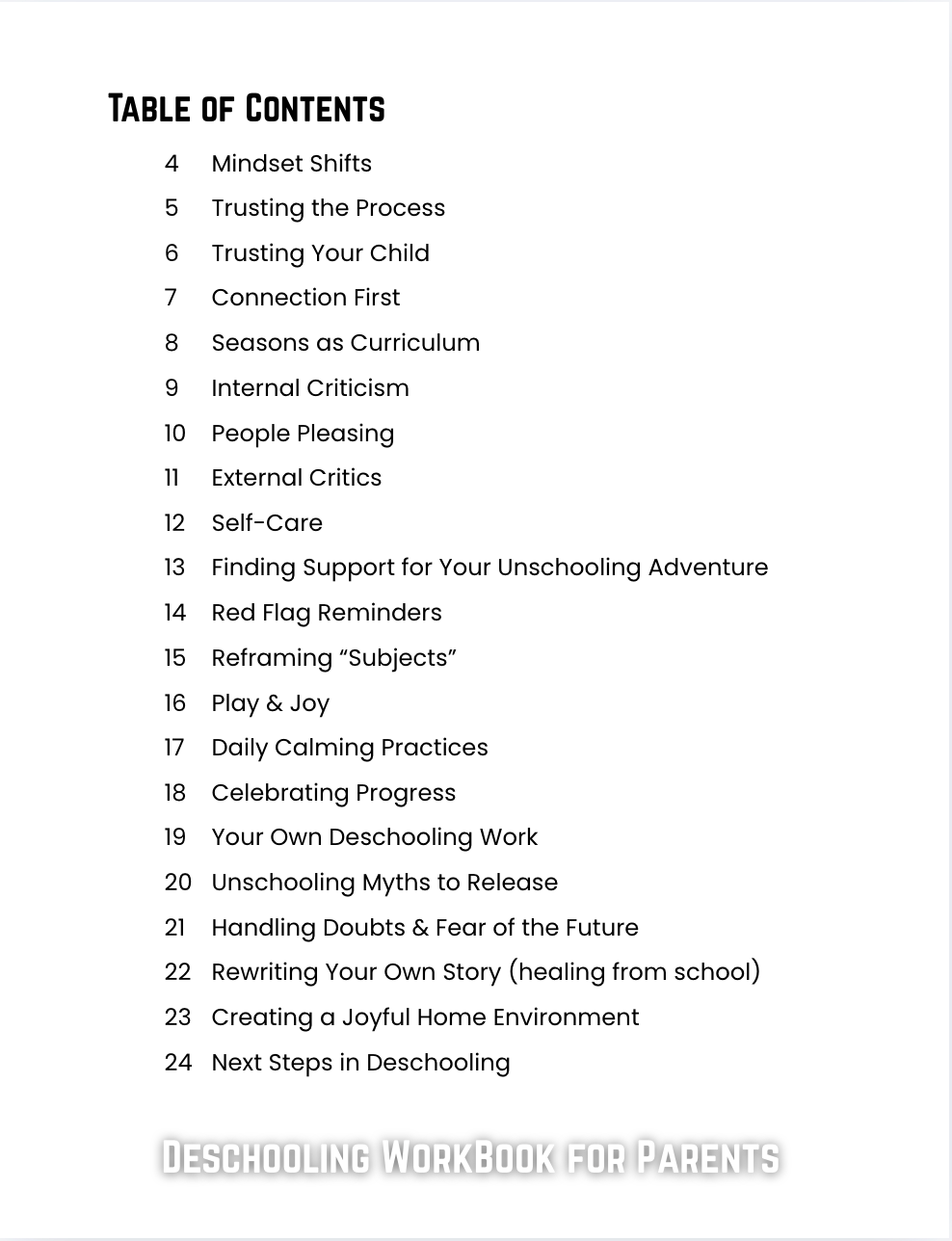 Deschooling Toolkit