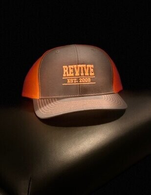 Orange Revive Fitness Trucker Hat