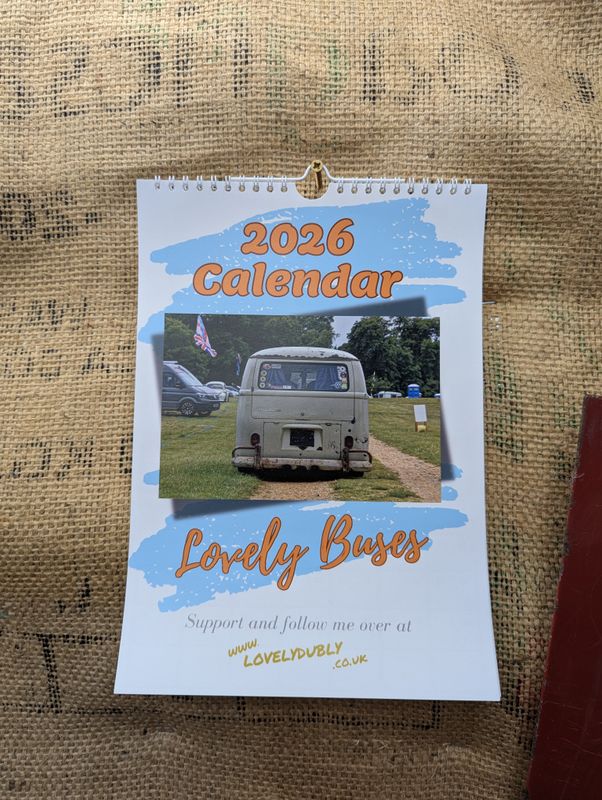 A4 Lovelydubly Buses 2026 Calendar